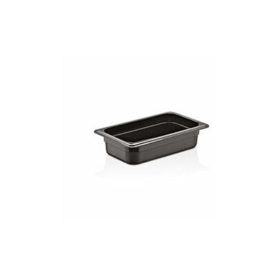 Polycarbonate Gastronorm Pan Black 1/4