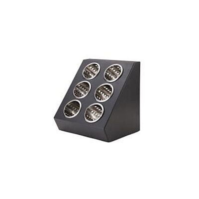 6-Hole Counter Flatware Dispenser S/S set