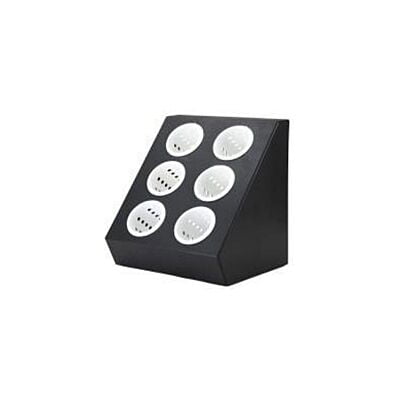 6-Hole Counter Flatware Dispenser Plastic set