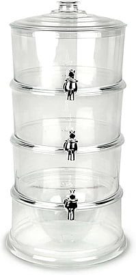 3 Tier Acrylic Beverage Dispenser 3 Gallons