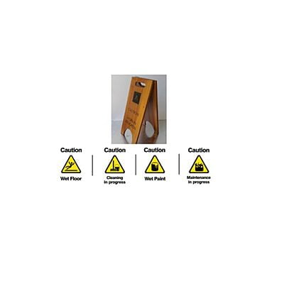 Wooden Caution Signs