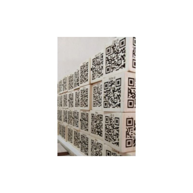 Wooden QR Code Laser Engraved Wooden QR Code Laser Engraved