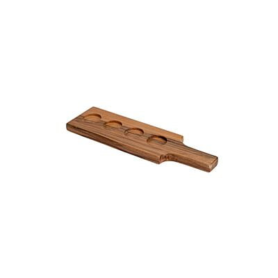 Wooden flight board with two step grooves